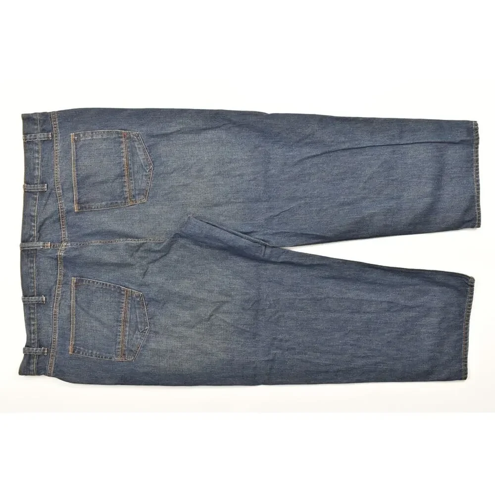 The Foundry Supply Co Men Jeans 50x30 Blue Regular Fit Straight Leg 100% Cotton